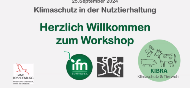 KIBRA-Workshop zum Klimaschutz in der Tierhaltung